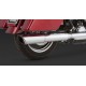 Глушитель 2-Into-1 Slip On Muffler Twin Slash Chrome для FLD 2012