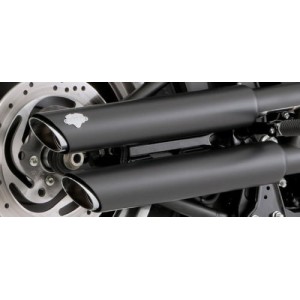 Глушитель Twin Slash 3 Round Muffler Black для FLSTN FLSTSB