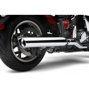 Глушитель Slip-On Exhaust Billet Tips CHRM для V-Star 950