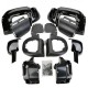 Lower Vented Leg Fairing Glove Box for Harley Road King Tour Electra Glide Black